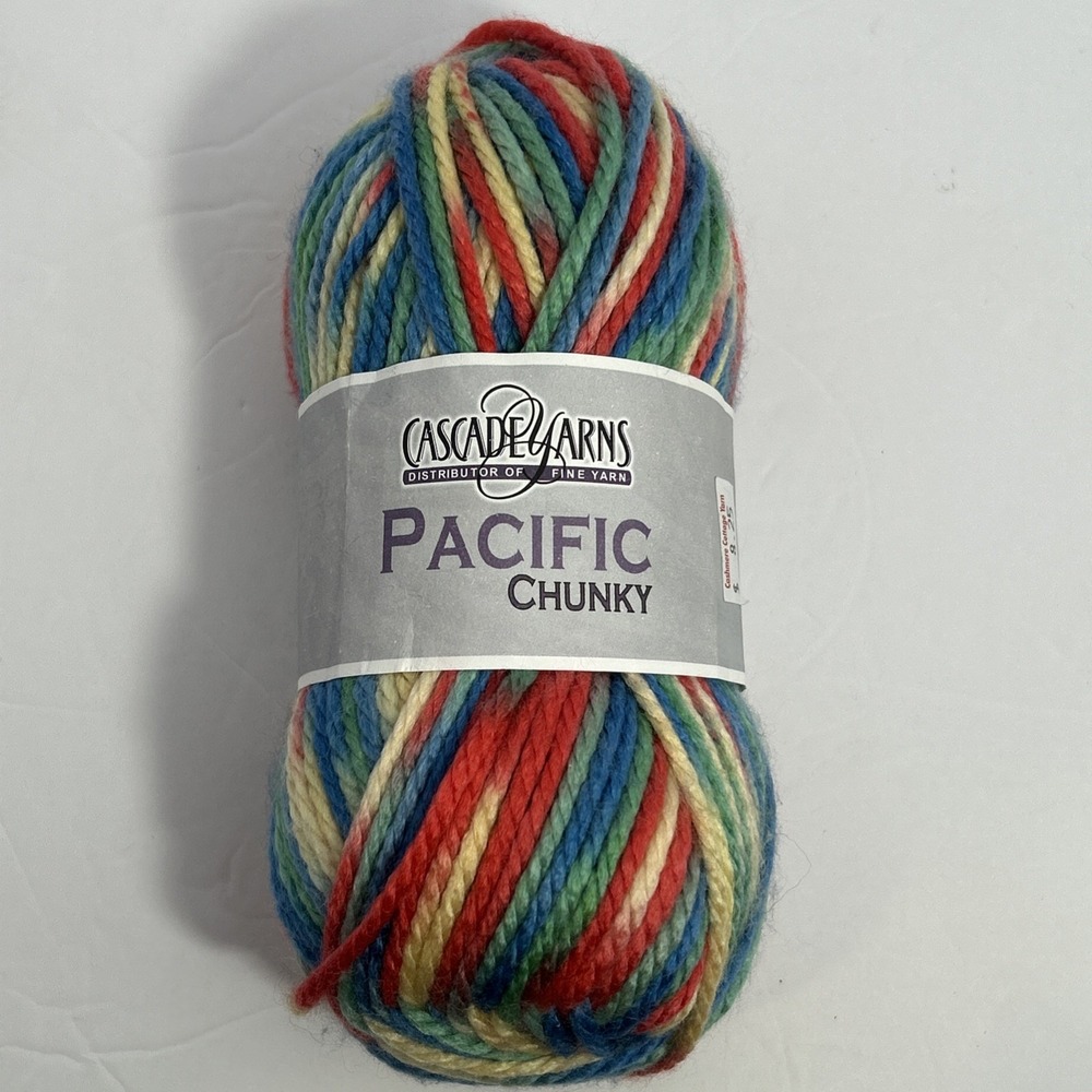 Cascade Yarns Pacific Chunky Circus Color 603 Acrylic & Wool